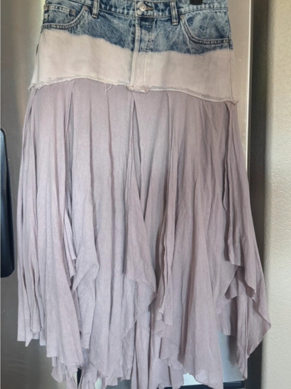RARE FREE PEOPLE UNDER YOUR SPELL MAXI SKIRT | SIZE 8 (Medium ) - Picture 7 of 14